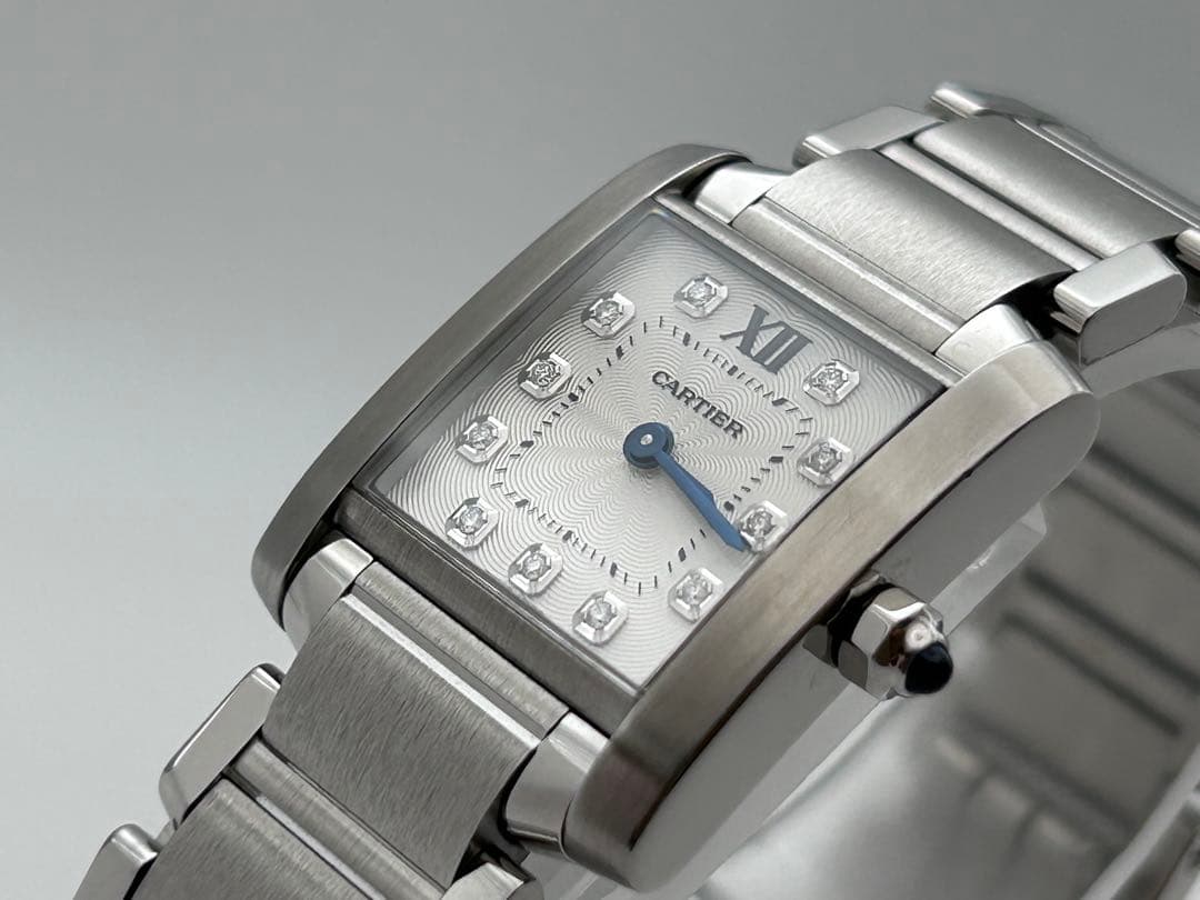 保証2029年1月 カルティエ タンクフランセーズSM ウォッチ11Pダイヤ