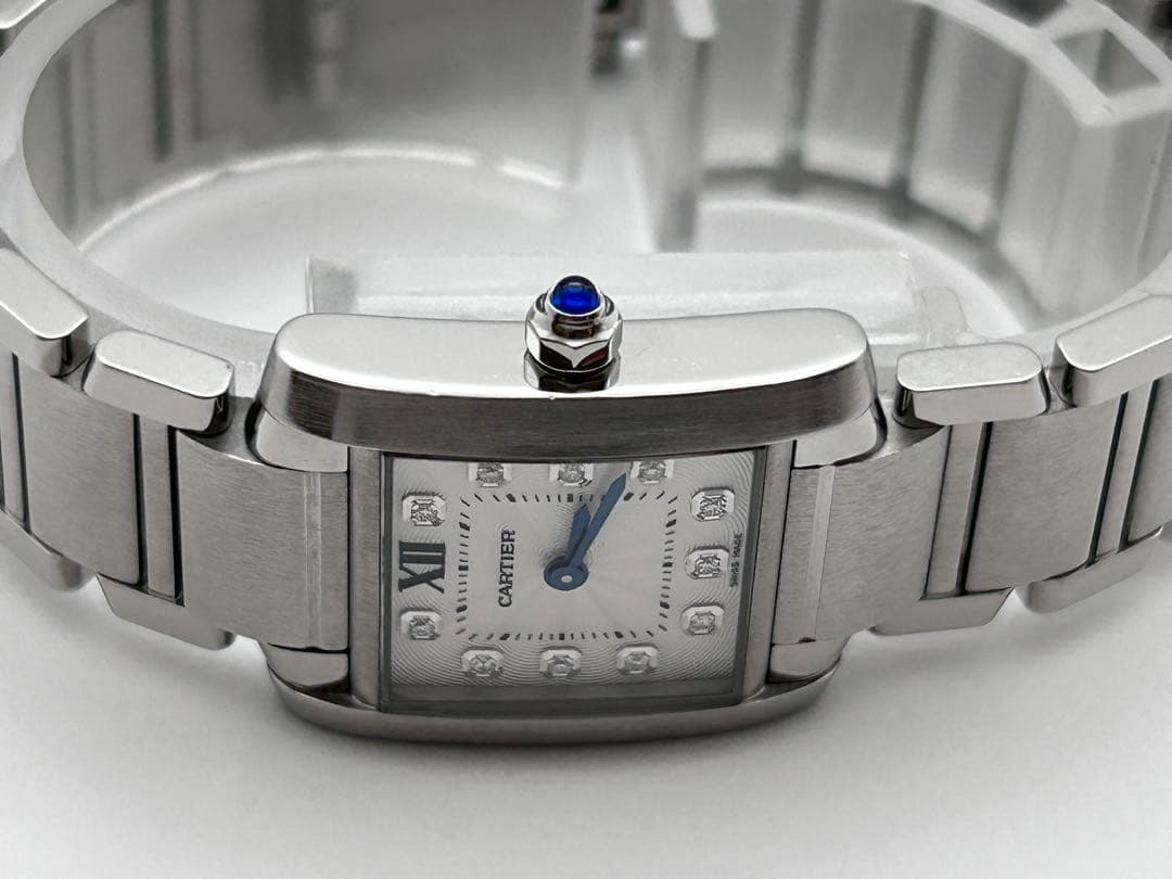 保証2029年1月 カルティエ タンクフランセーズSM ウォッチ11Pダイヤ