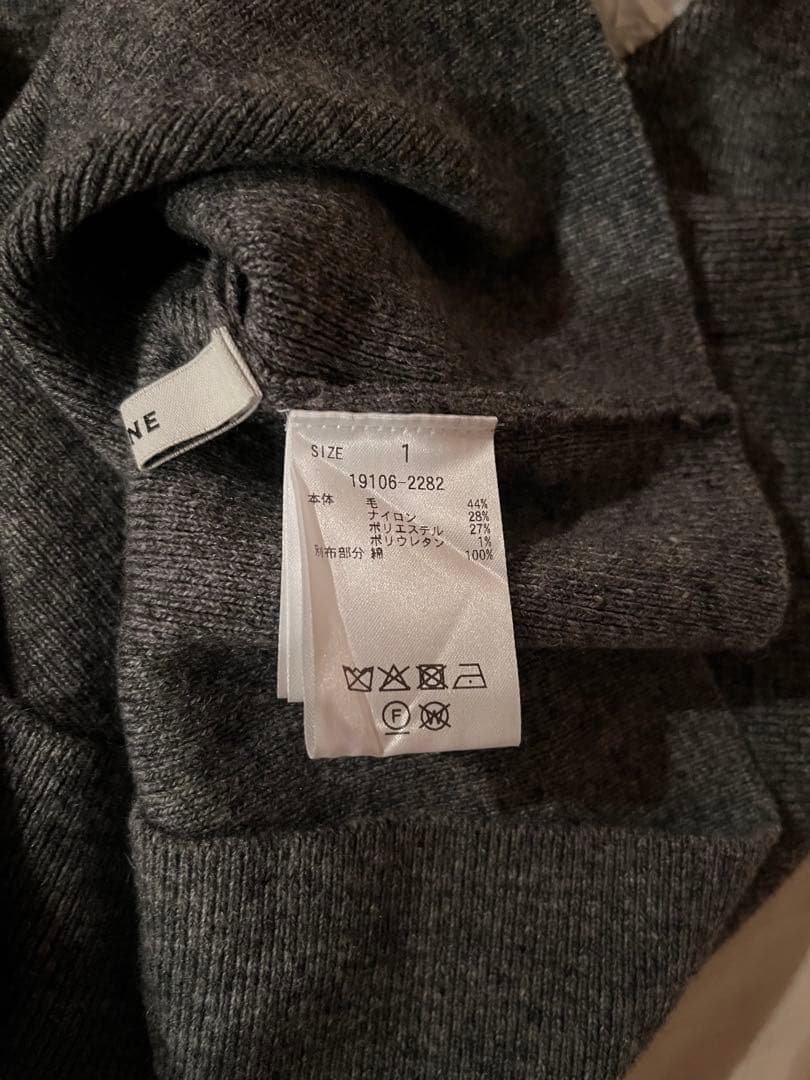 正規品　CLANE 2WAY FRILL V NECK KNIT TOPS