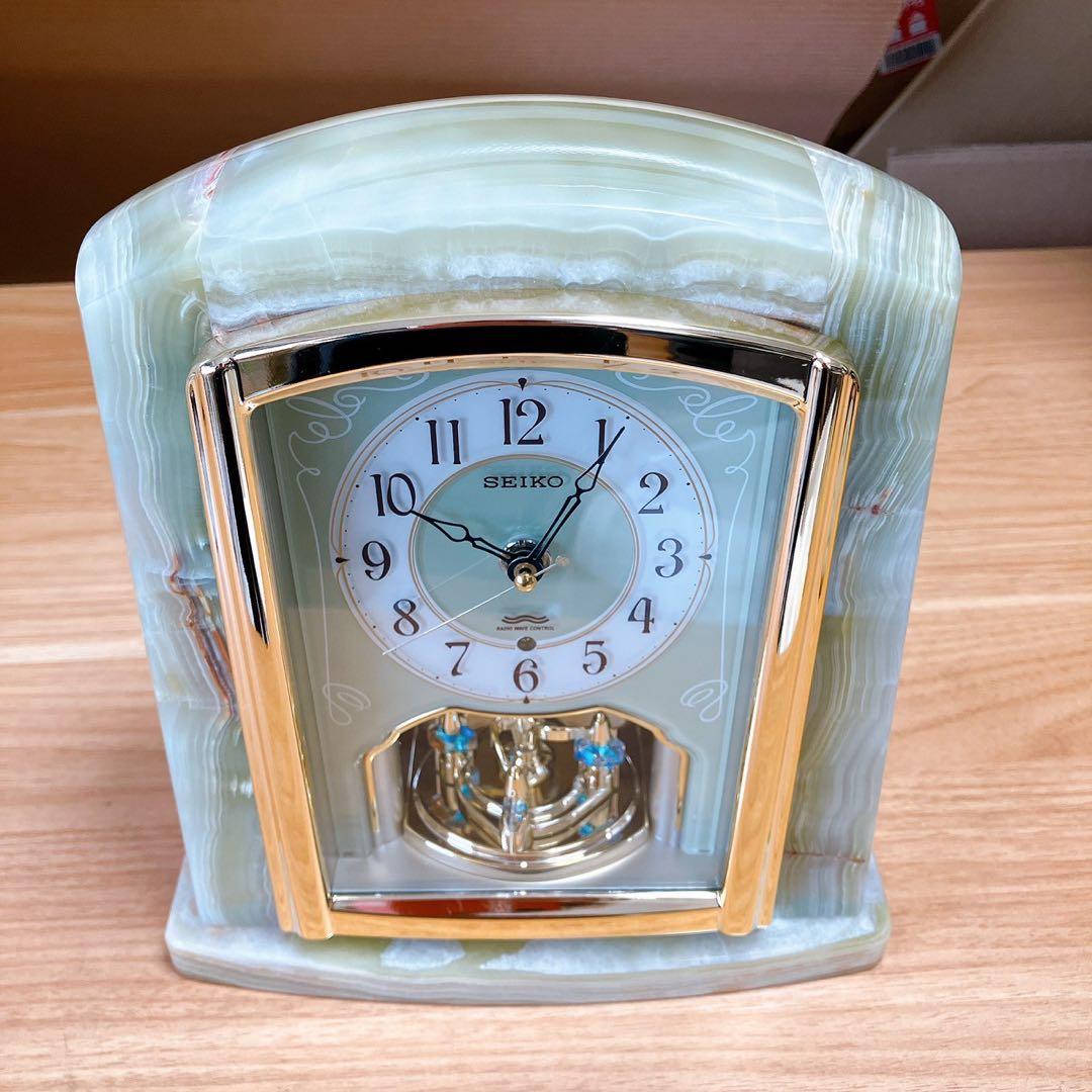 セイコー 置時計 BY223M 電波アナログ