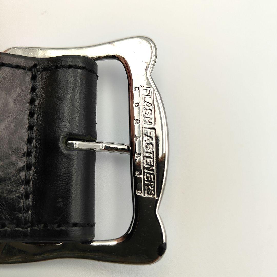 美品✨ルイスレザー AVIAKIT 本革ベルト M ブラック 全長100cm