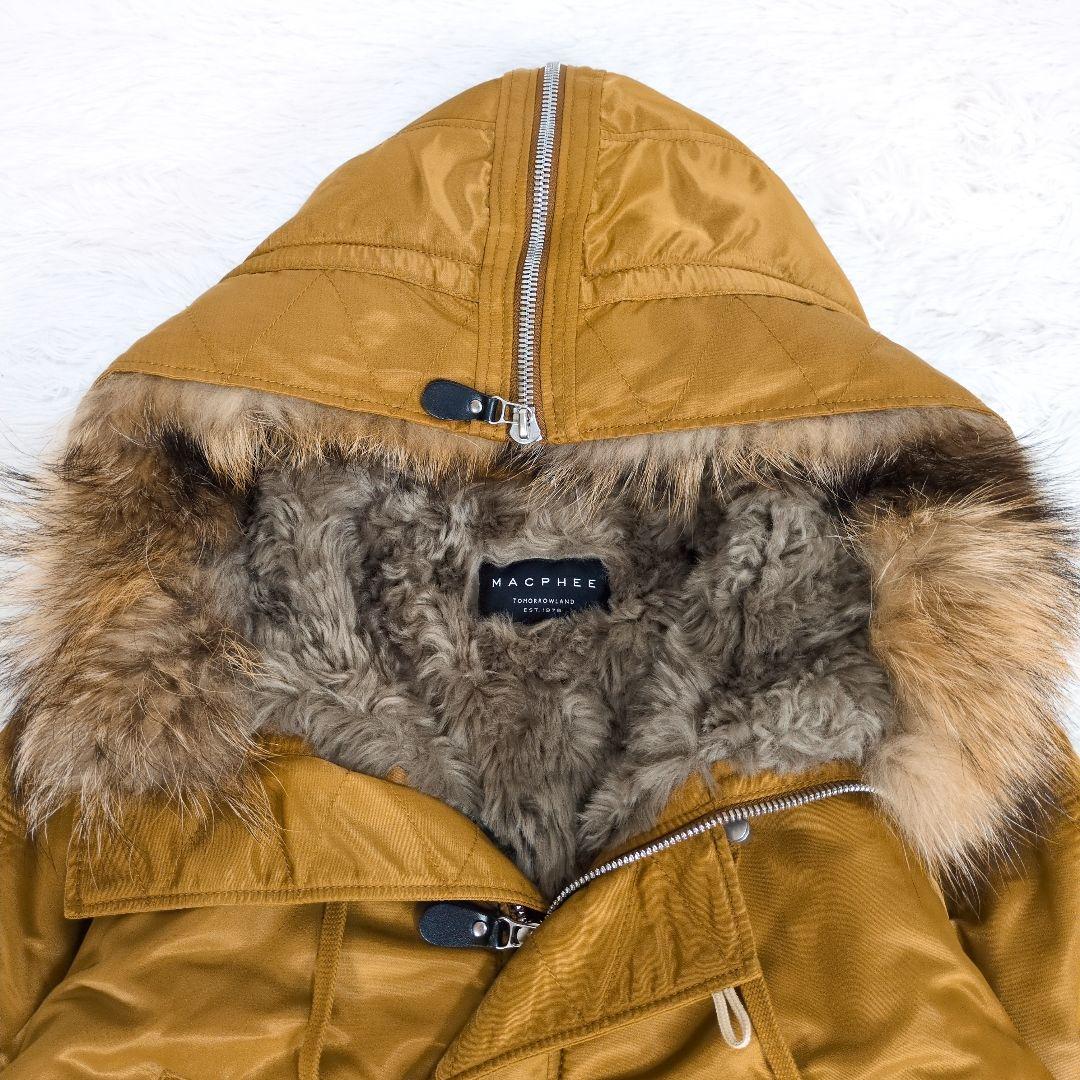 トゥモローランド　マカフィー　　N-2B　裏ボア　モッズコート　ラクーンファー