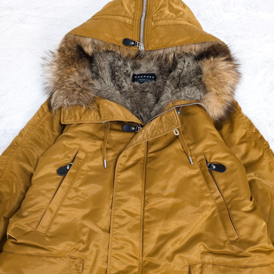 トゥモローランド　マカフィー　　N-2B　裏ボア　モッズコート　ラクーンファー