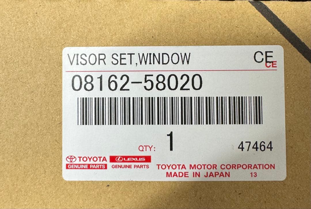 アラオ　トヨタ純正　40アルファード、ヴェルファイア　サイドバイザー