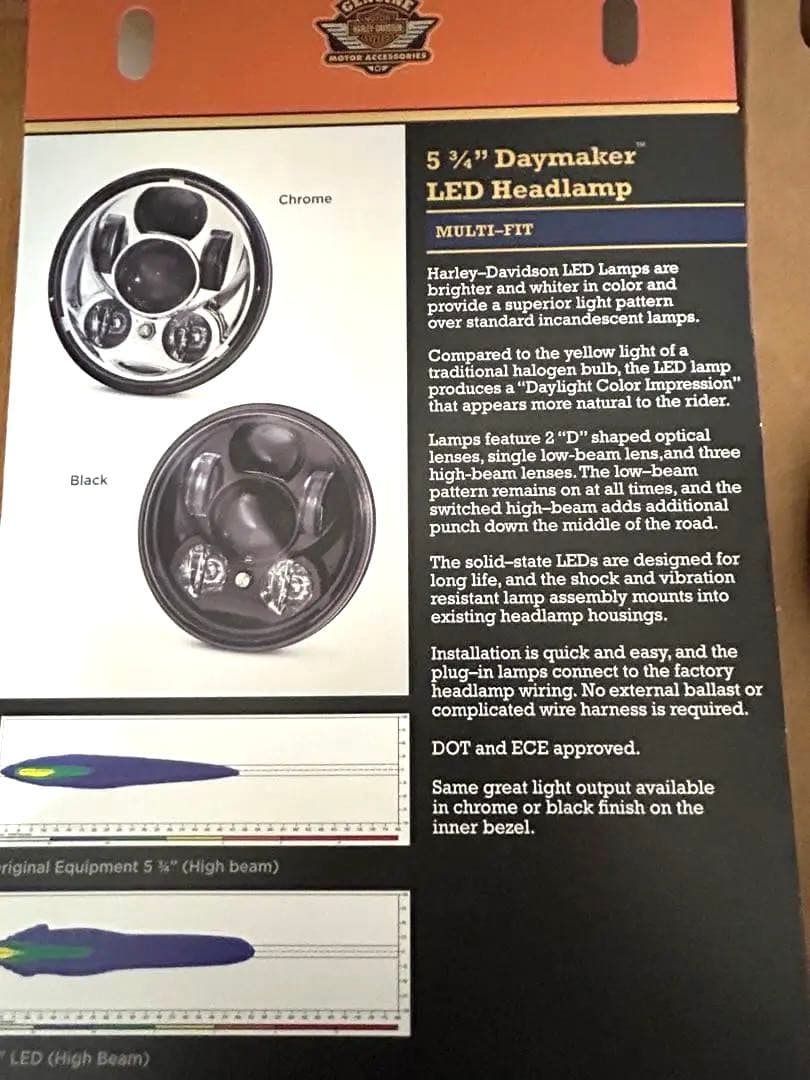 ハーレーダビッドソン純正LEDヘッドライト　超美品