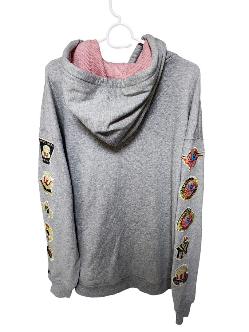 NEW ERA ニューエラ　裏起毛　ヤンキースロゴフーディパーカー　XXL　厚手