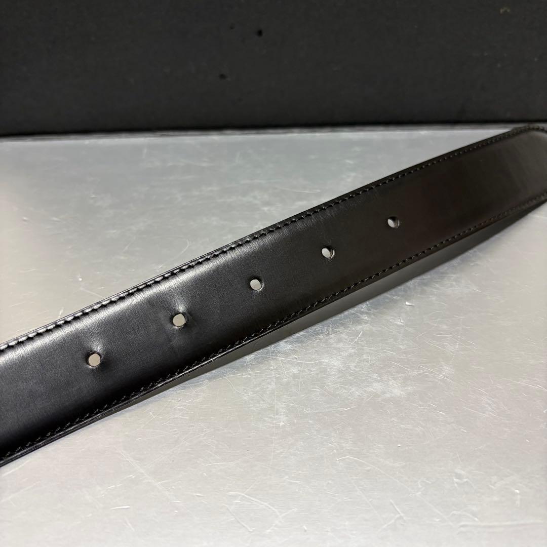 極美品　カルティエ　タンク アルディロン　シルバー　レザー　ブラック