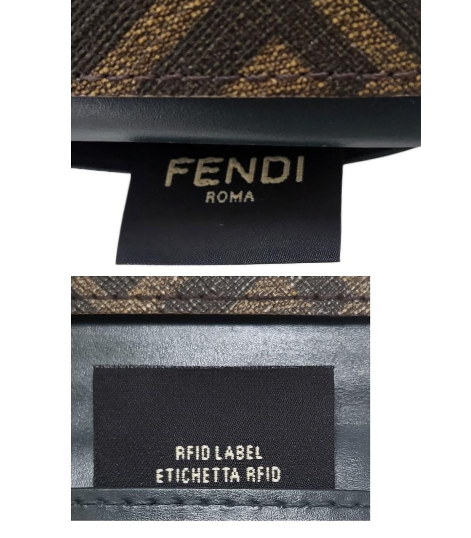 ☆FENDI FF / フェンディ スクエア 二つ折り名刺入れ カードケース!!