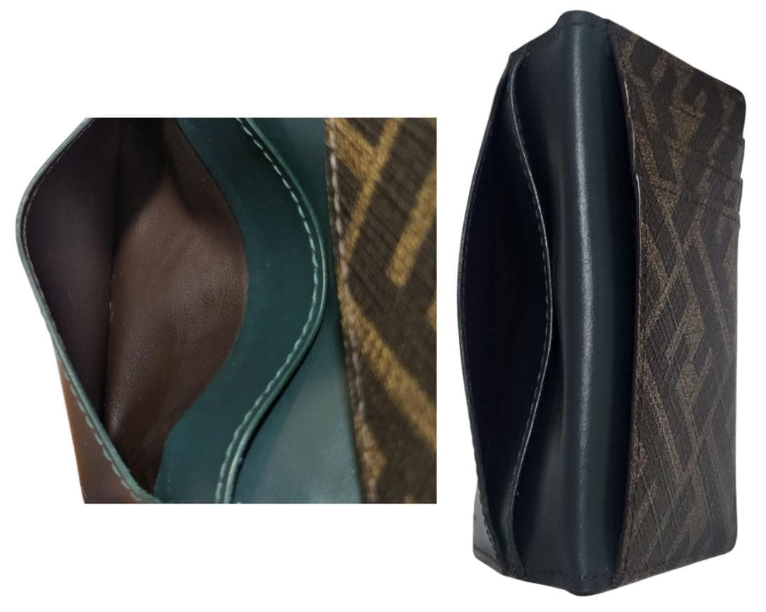 ☆FENDI FF / フェンディ スクエア 二つ折り名刺入れ カードケース!!