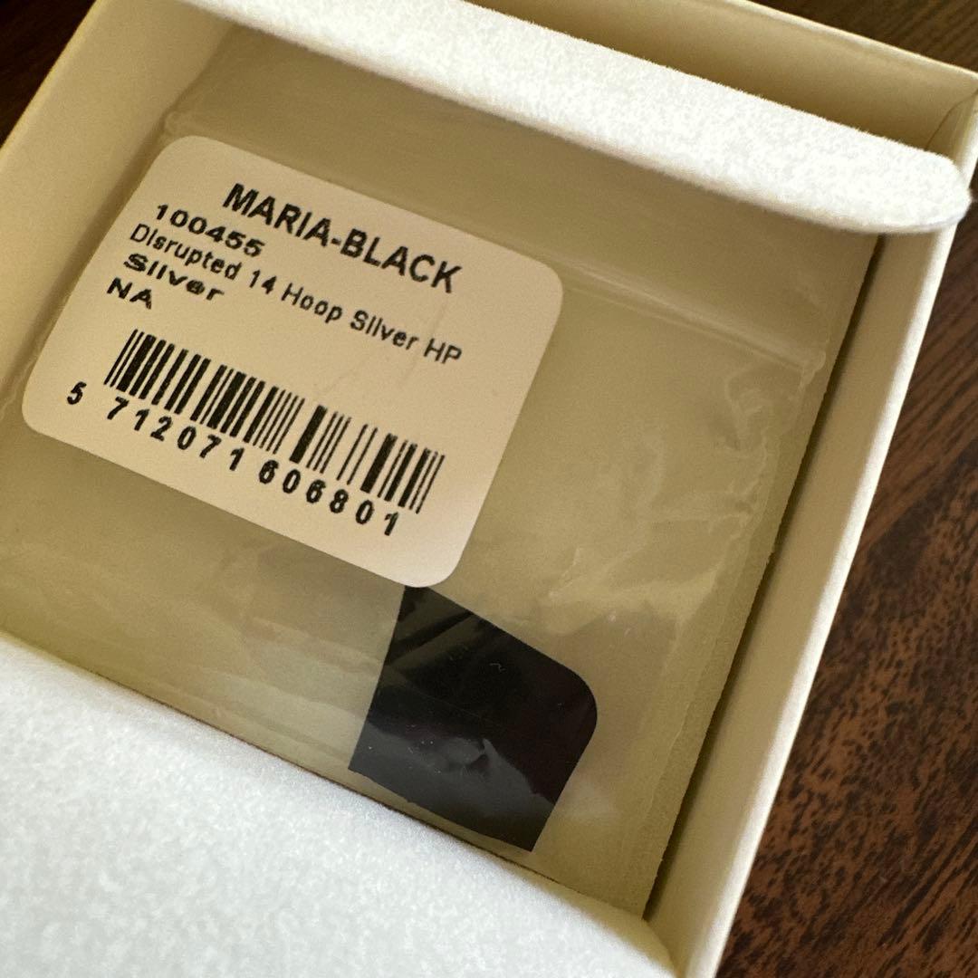 MARIA BLACK フープピアス　両耳