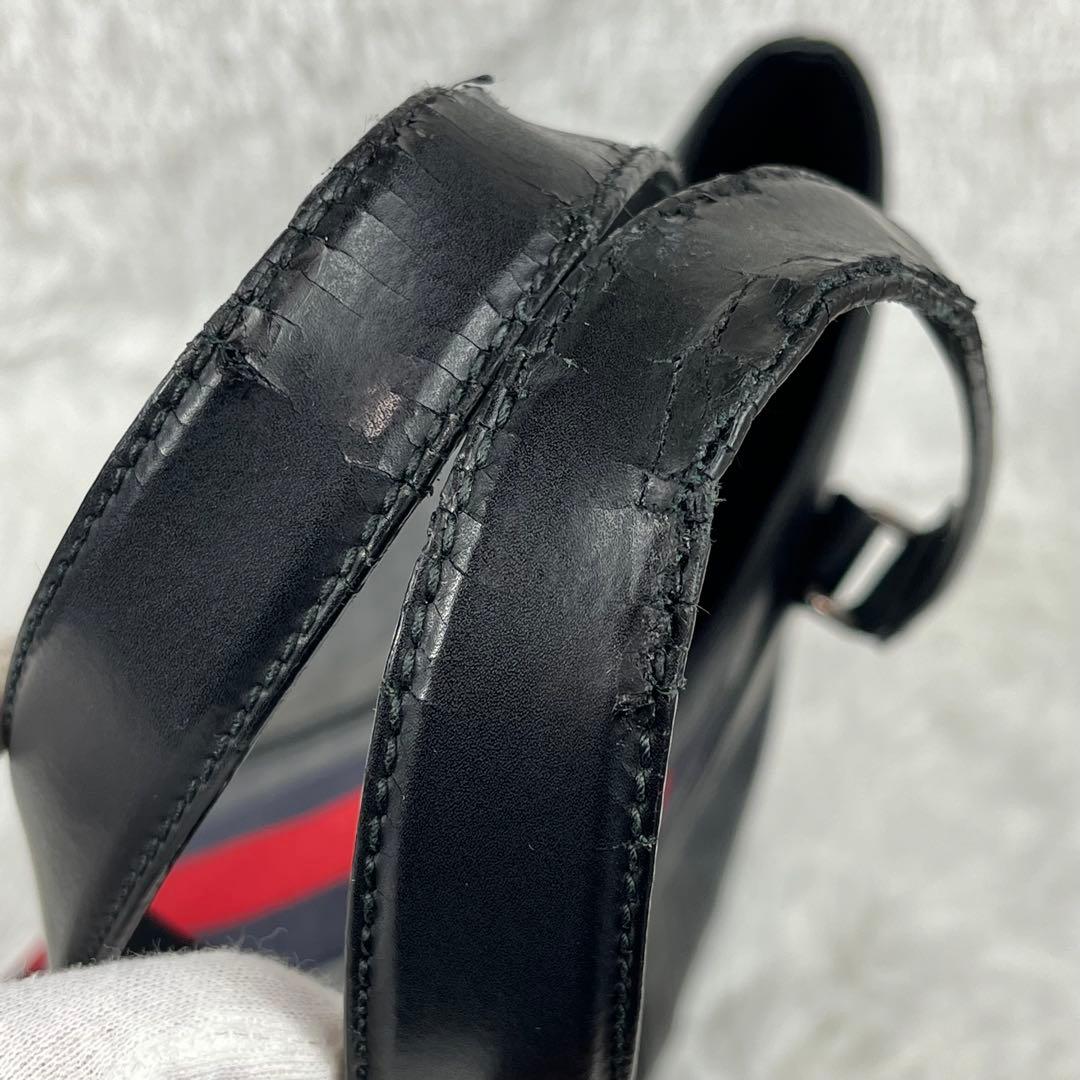 GUCCI GGスプリーム　シェリーライン　トートバッグ　肩掛け　ブラック