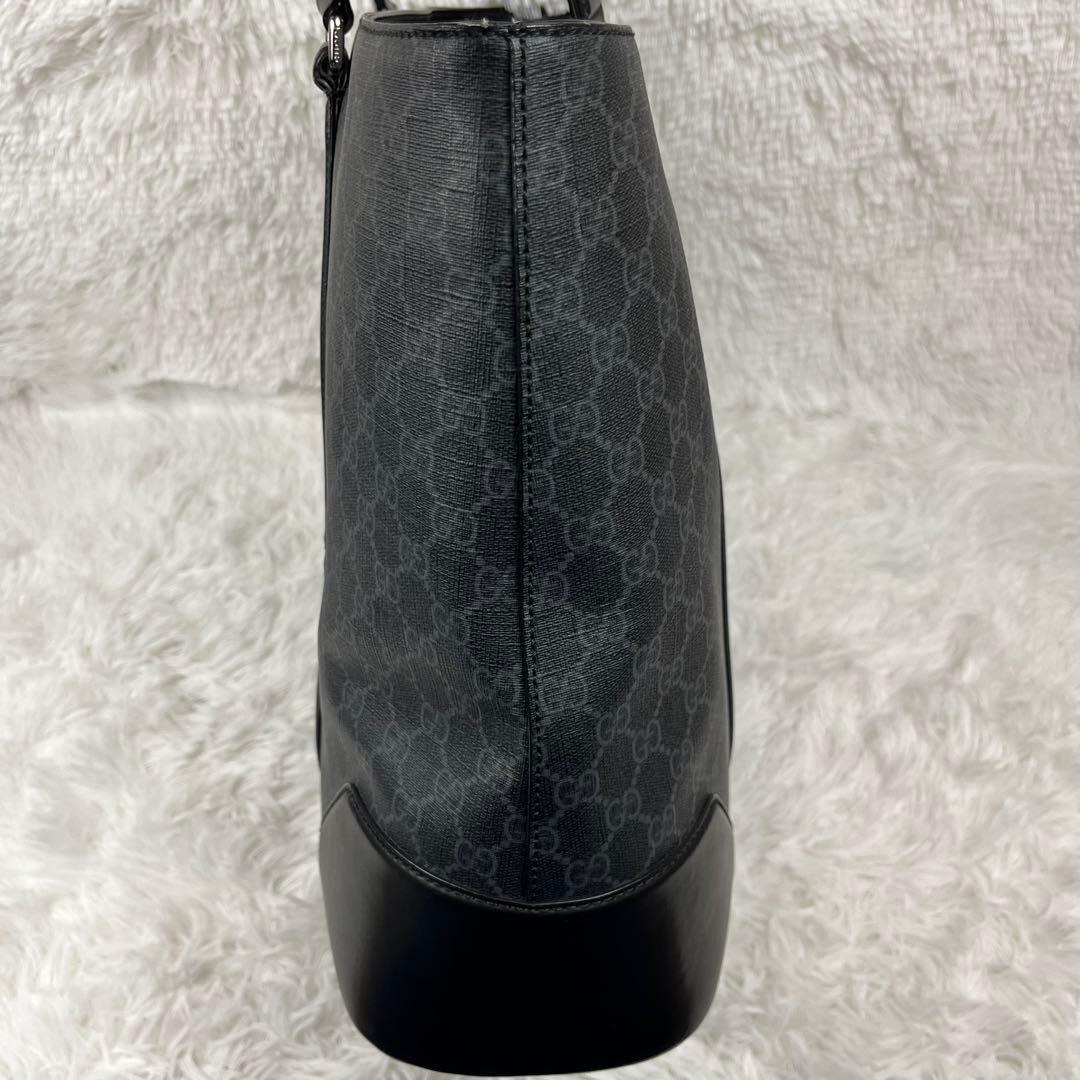 GUCCI GGスプリーム　シェリーライン　トートバッグ　肩掛け　ブラック