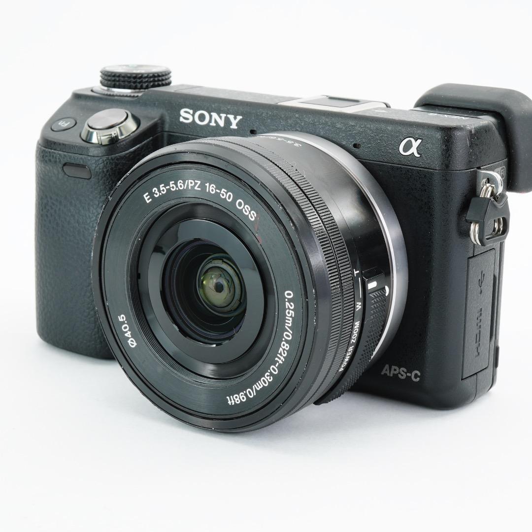 美品 SONY ミラーレス一眼 NEX-6 ズームレンズキット 保護フィルム付き
