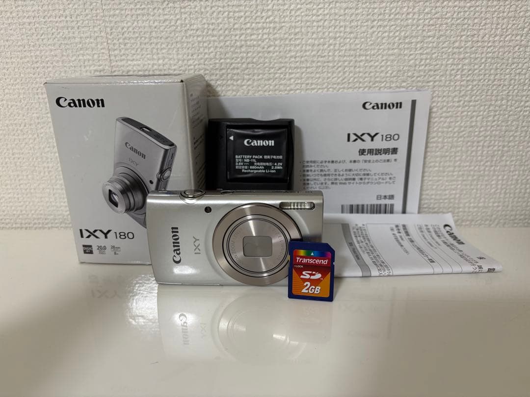 【美品・動作確認済】Canon IXY 180 シルバー