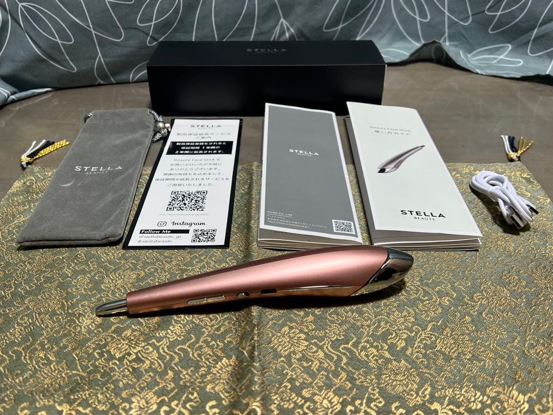ステラボーテ ビューティフェイススティック 美顔器 ローズゴールド