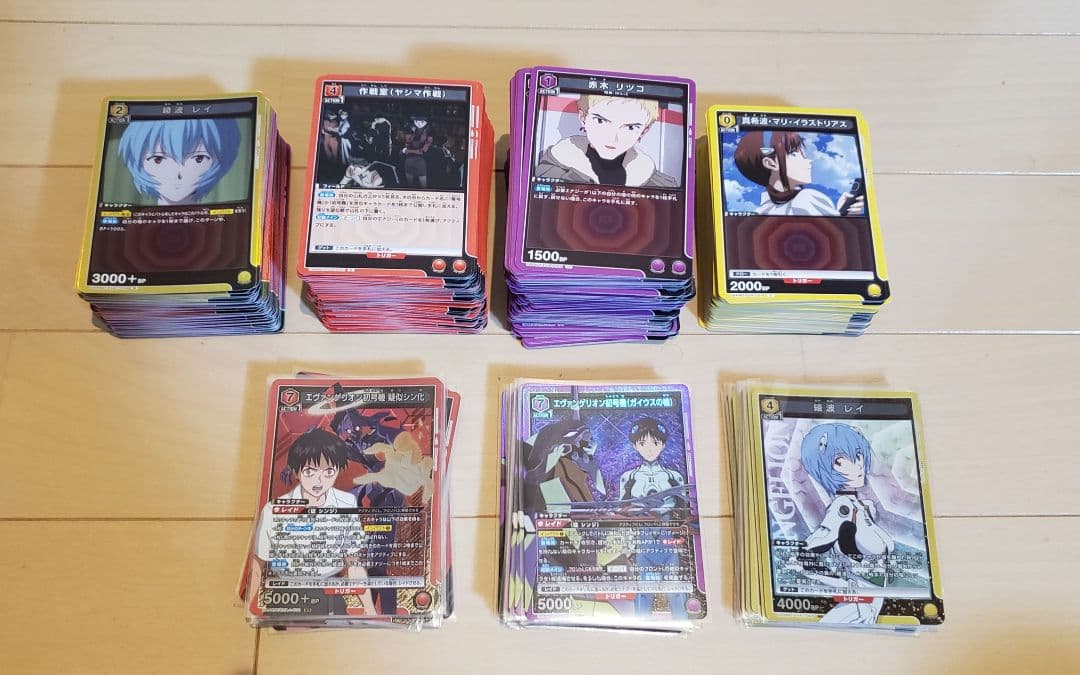 ユニオンアリーナ　エヴァンゲリオン　ＳＲ以下　全色　４コン　①