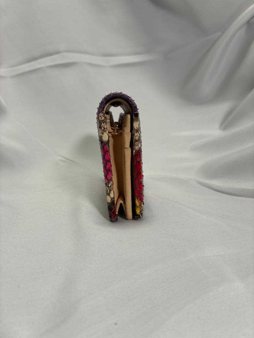 GUCCI ダブルG パイソン マルチカラー スモールウォレット 二つ折り財布