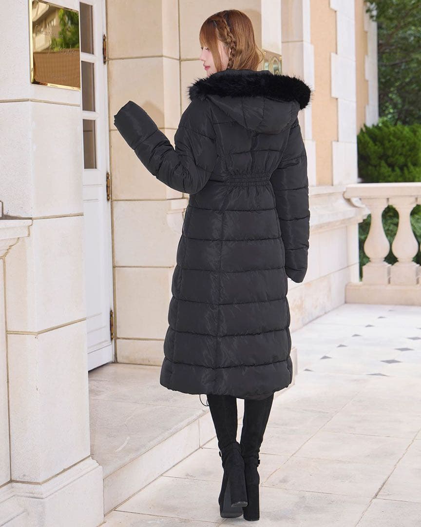 新品タグ付き シェリミー Cherimi ロングファイバーダウン Rady 黒