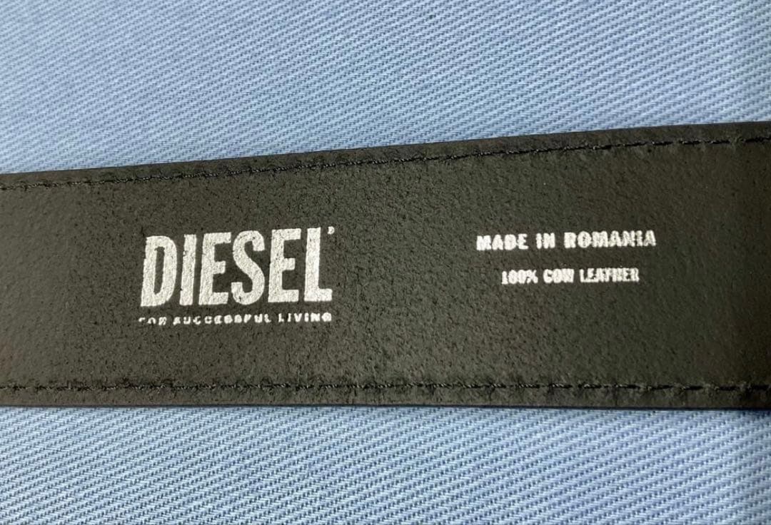 新品　DIESEL　BELT　B-GRAIN Ⅱ　X08893　90　BLACK