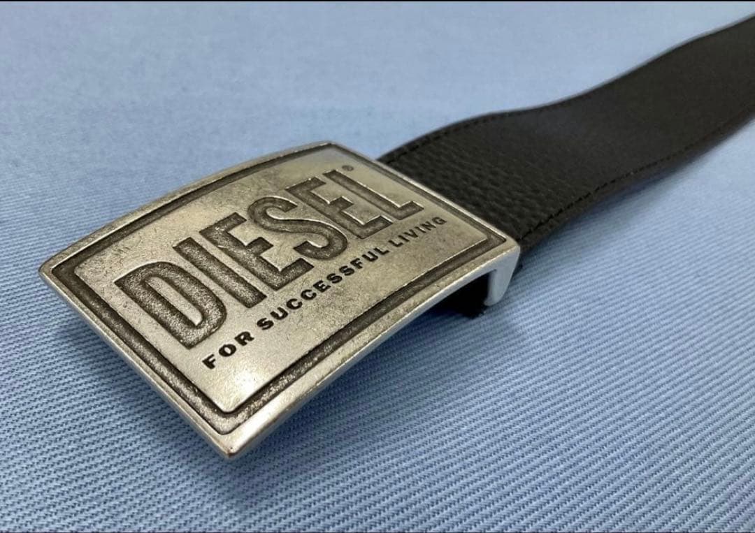 新品　DIESEL　BELT　B-GRAIN Ⅱ　X08893　90　BLACK