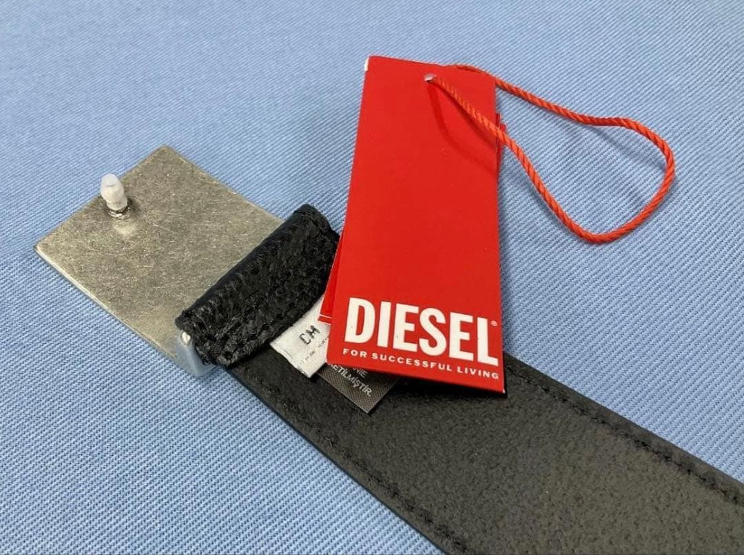 新品　DIESEL　BELT　B-GRAIN Ⅱ　X08893　90　BLACK