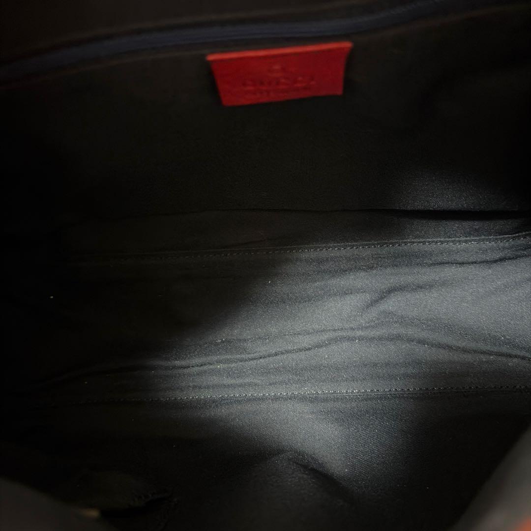 美品 GUCCI グッチ アビー ミニボストンバッグ キャンパス×レザー バッグ