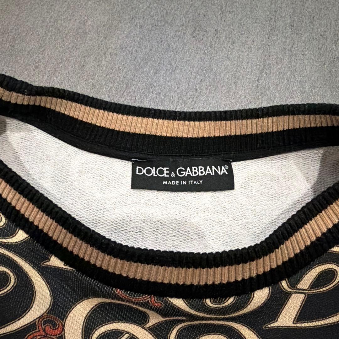 DOLCE & GABBANA ロゴパターンニットセーター