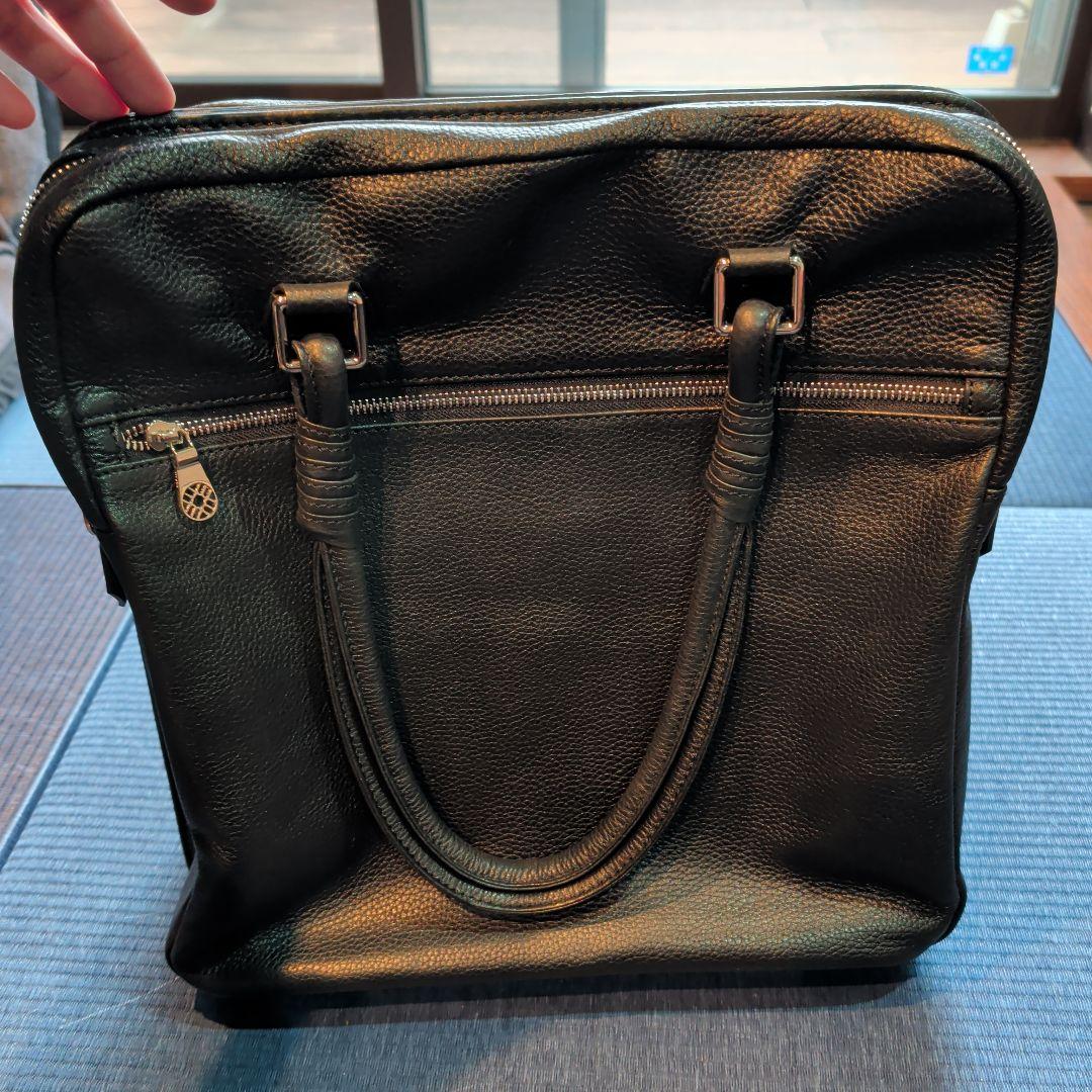 muta 牛革ブラック トートバッグ