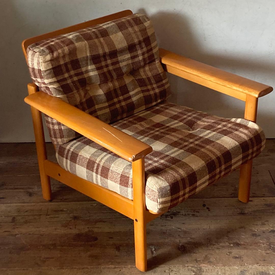 ヴィンテージ オールドカリモク 1人掛け ソファ イージーチェア 1