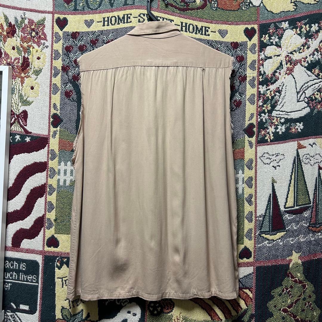 オ*チ様 50s レーヨンギャバシャツ カットオフ