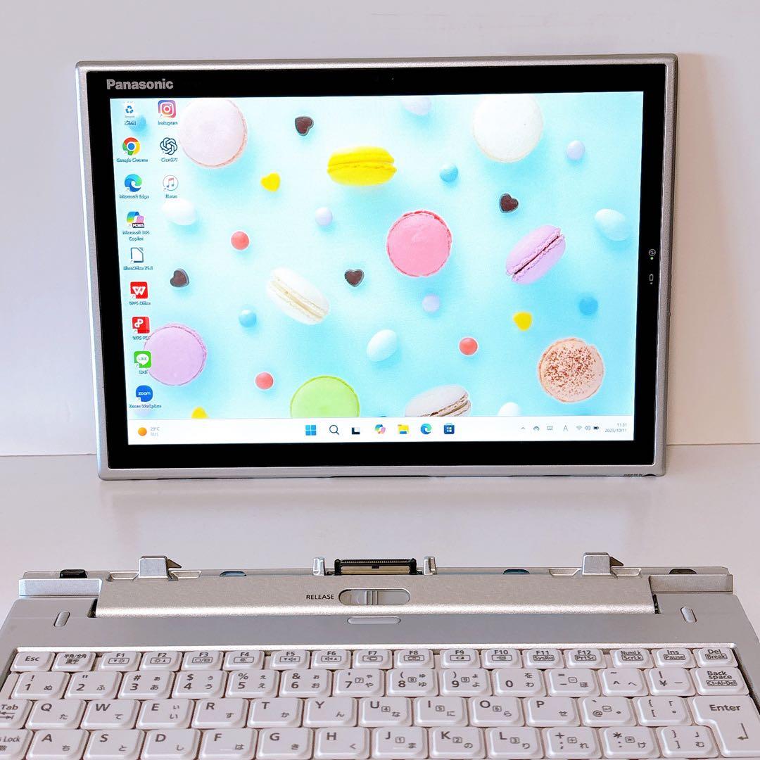 累積1110時間で外装良好✨パナソニックレッツノートCF-XZ6 タブレット