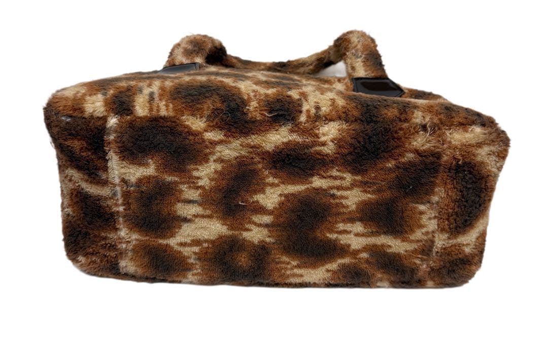 正規品【貴重ヴィンテージ】【廃盤】ヴィヴィアンレオパード柄パイル地ボストンバッグ