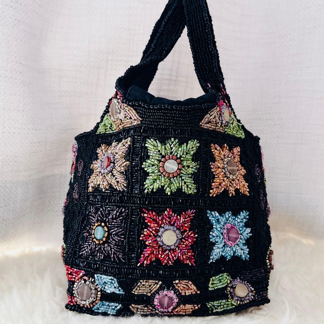 imayin イマイエン ビーズバッグ ビジュー ミニバッグ ハンドバッグ