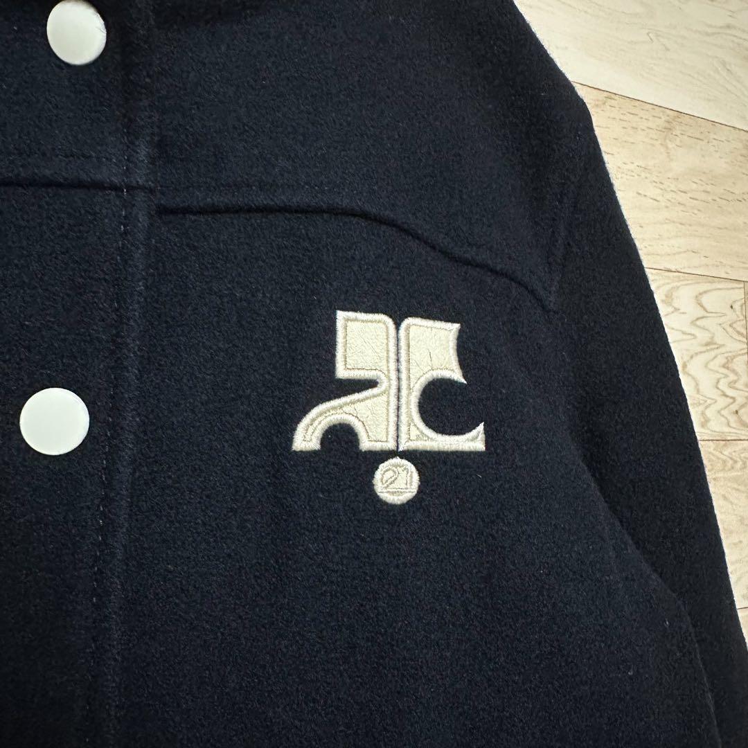 ✨courreges クレージュ ブルゾン wool スタジャン ジャケットM✨