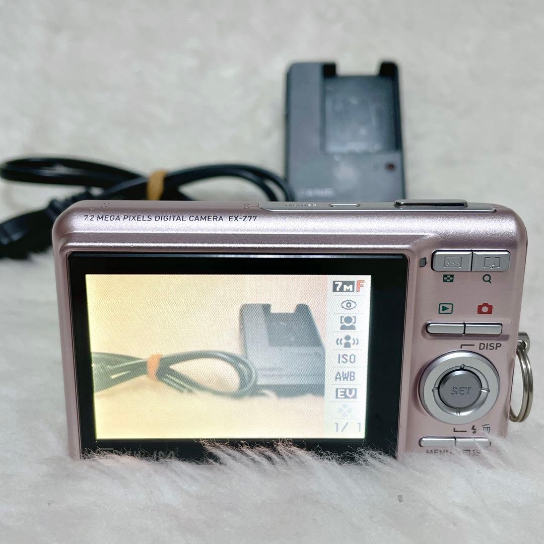【ピンク✨】CASIO カシオ EXILIM EX-Z77 デジカメ コンデジ