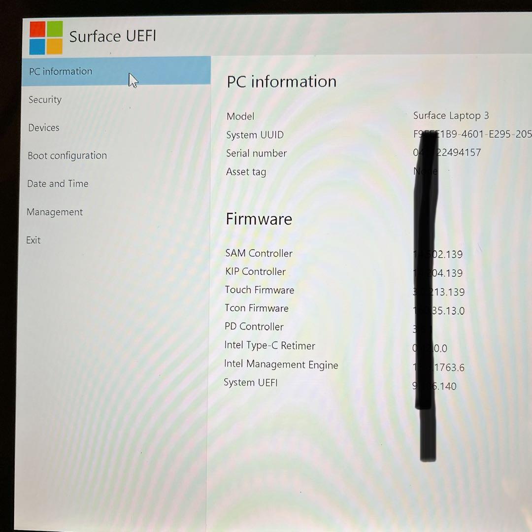 難あり Microsoft Surface Laptop3 model 1868