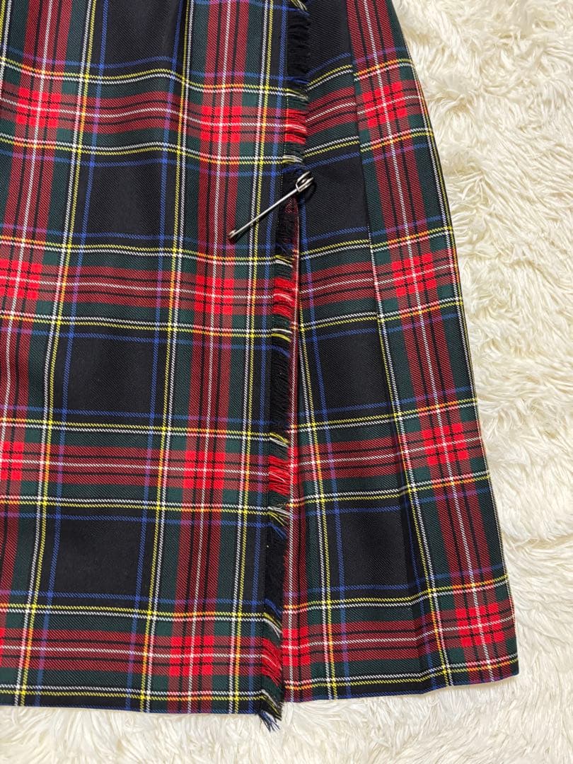 【美品】O’NEIL OF DUBLIN 赤 チェックスカート US8