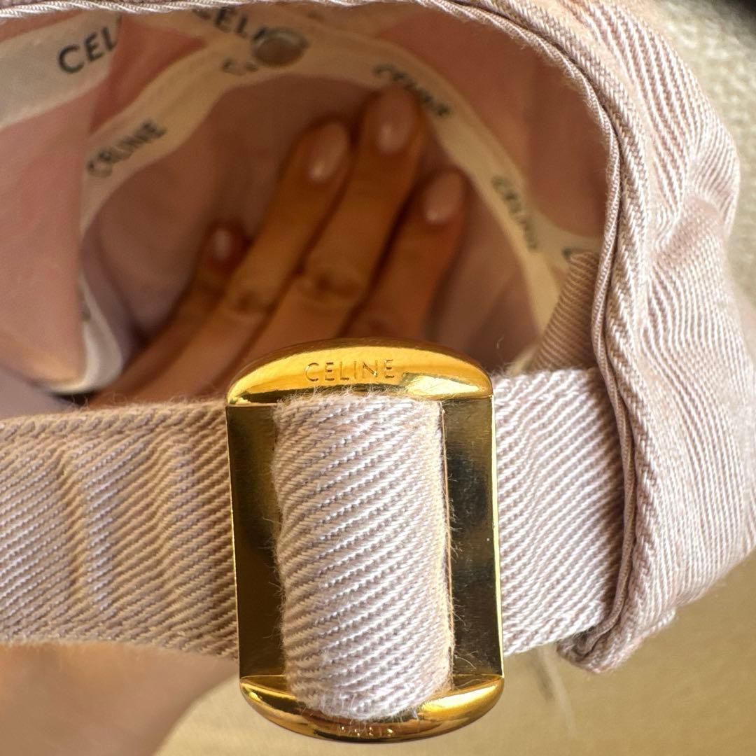 CELINE ピンク キャップ S 藤田ニコル着用モデル