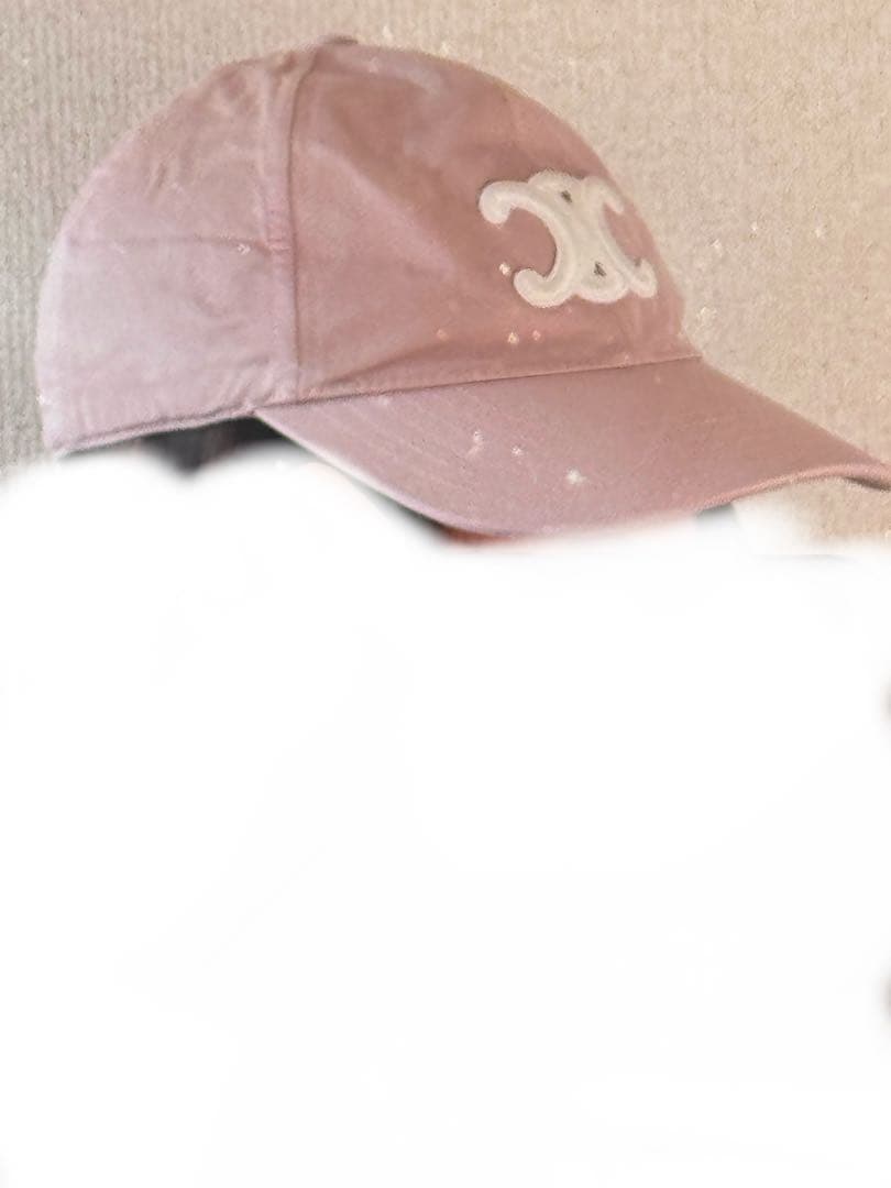 CELINE ピンク キャップ S 藤田ニコル着用モデル