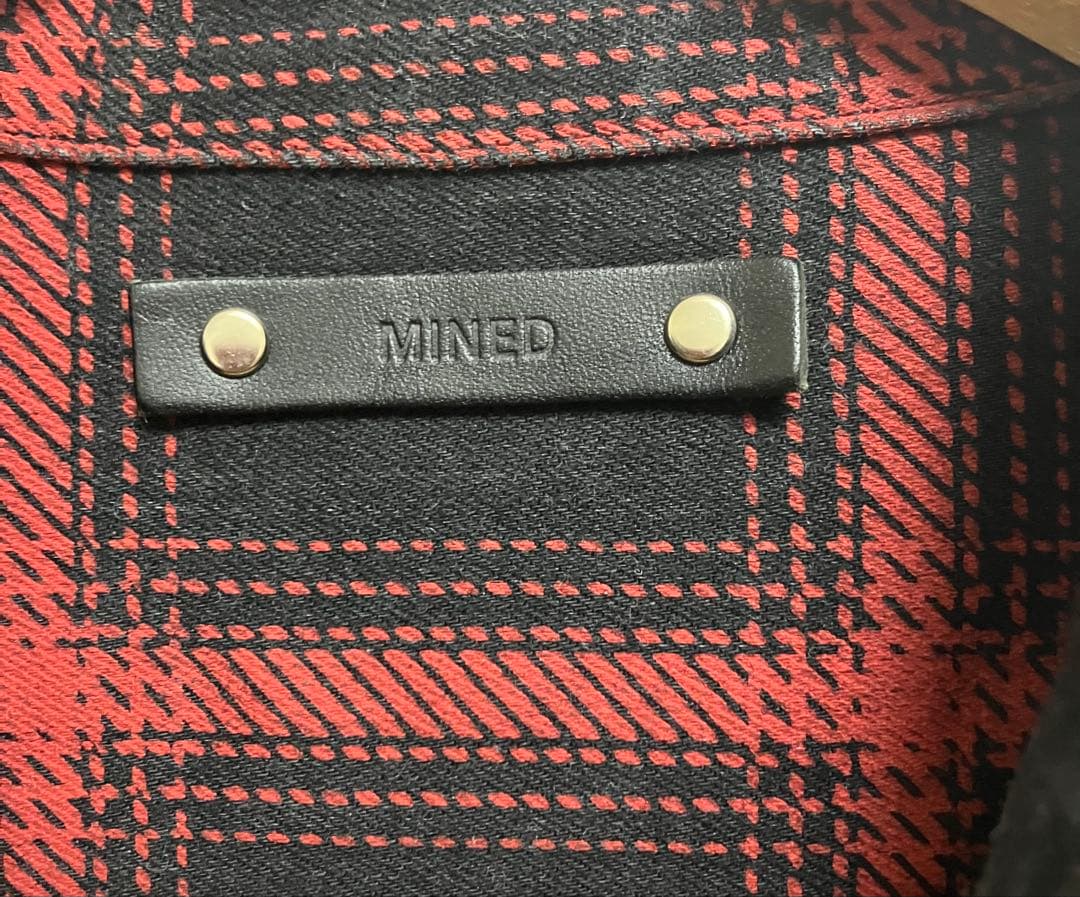 【キムタク愛用ブランド】 マインデニム Denim Check Red サイズ3