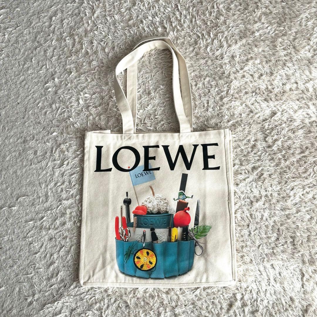 LOEWE ロエベ ノベルティトートバッグ 限定品 ブルー