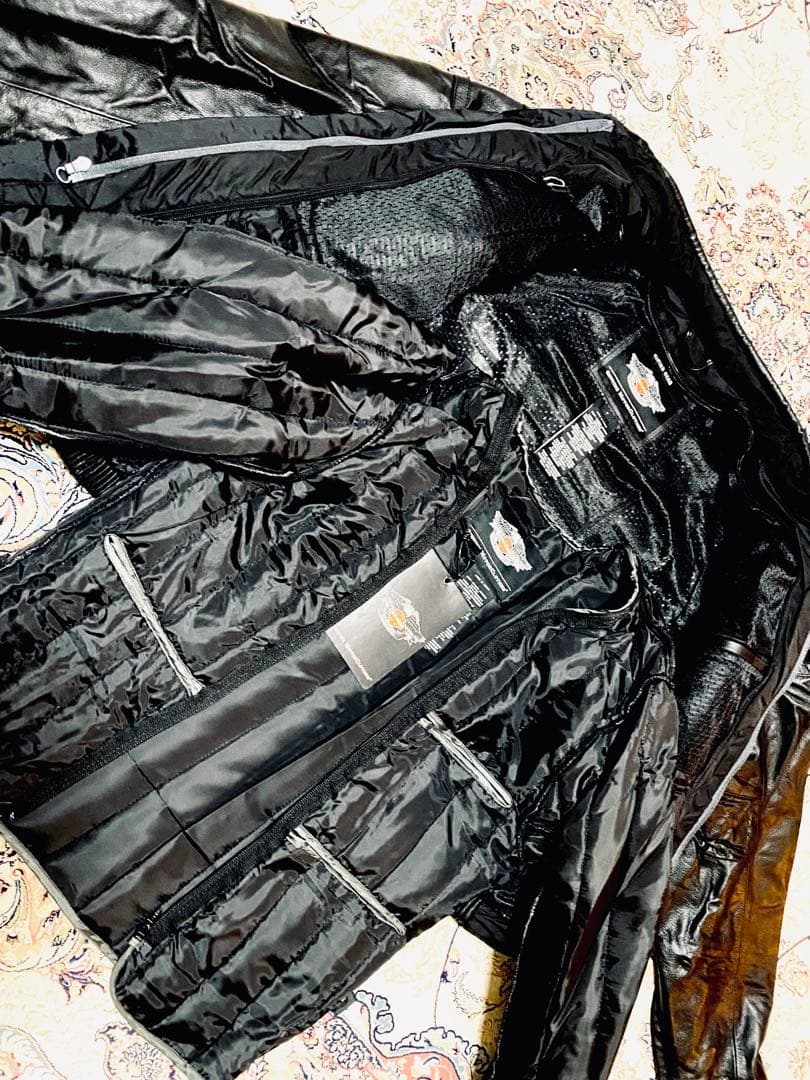 新品未使用Harley-Davidson豪華冬用インナー付きレザージャケット！