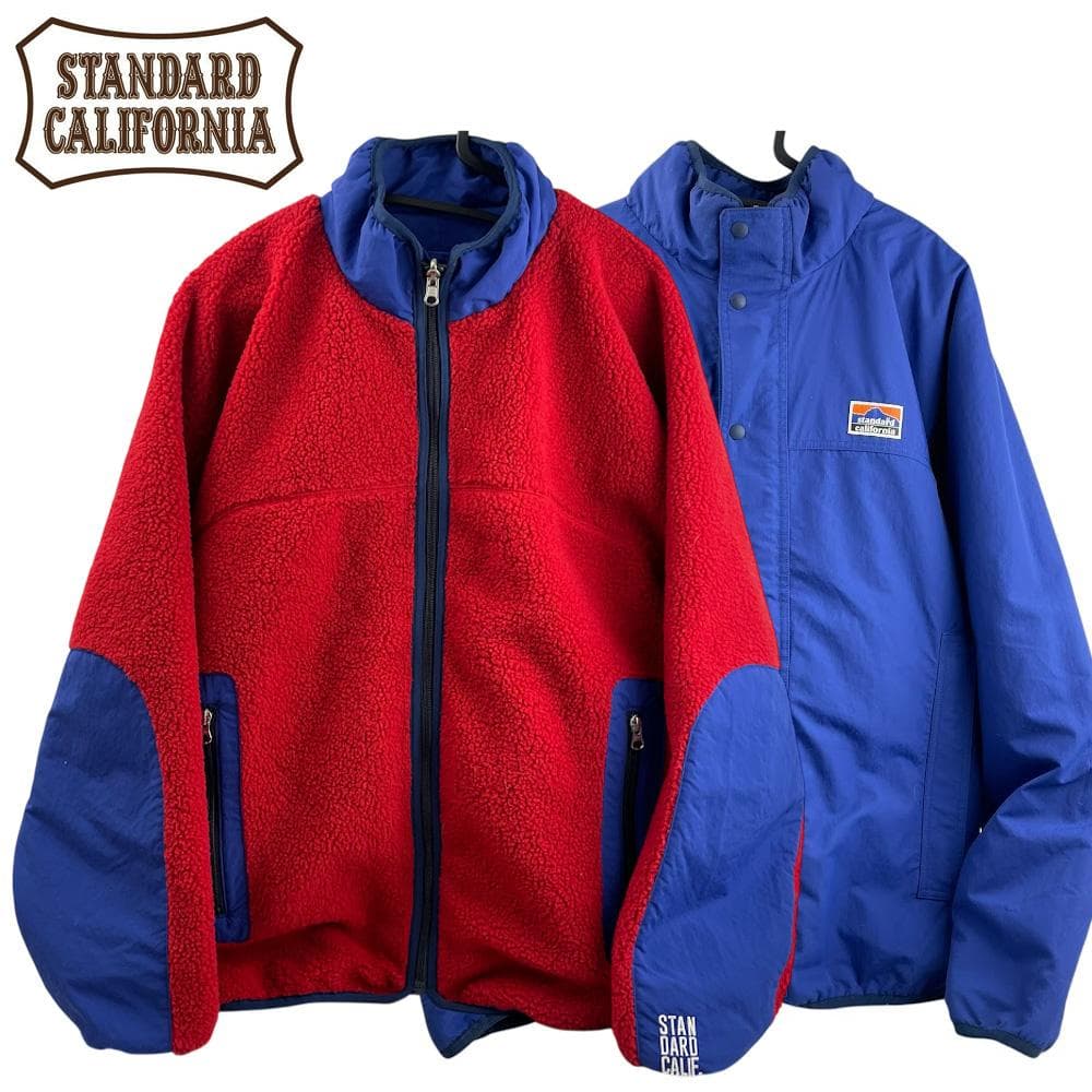 美品●STANDARD CALIFORNIA● ナイロン・フリースジャケット M