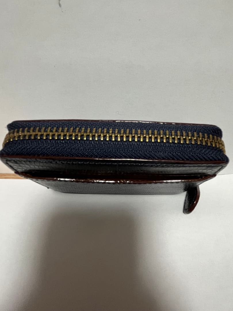 【美品】GANZO ガンゾ　リザード　トカゲ革　小銭入れ　ネイビー