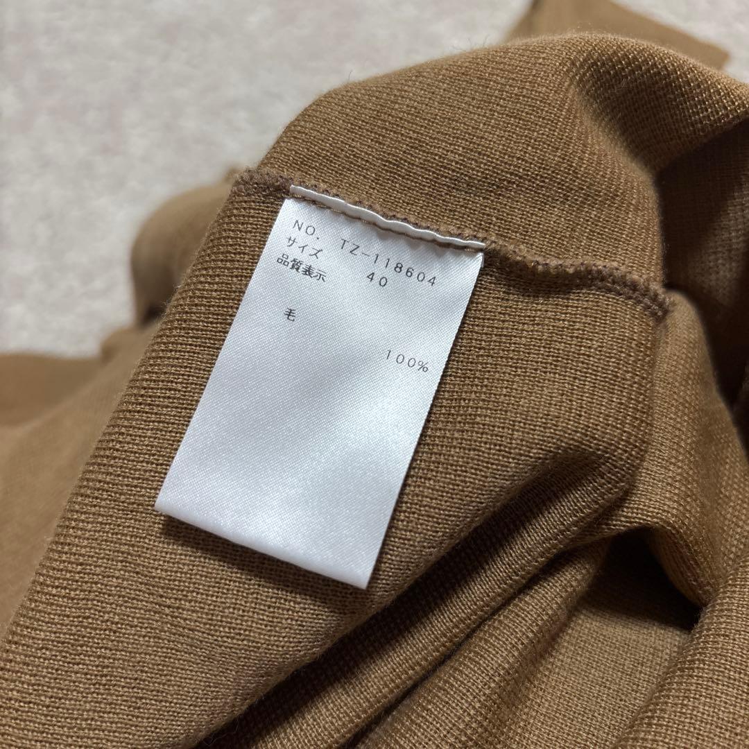 エムズグレイシー　フリル襟　タートルネックニット　サイズ40