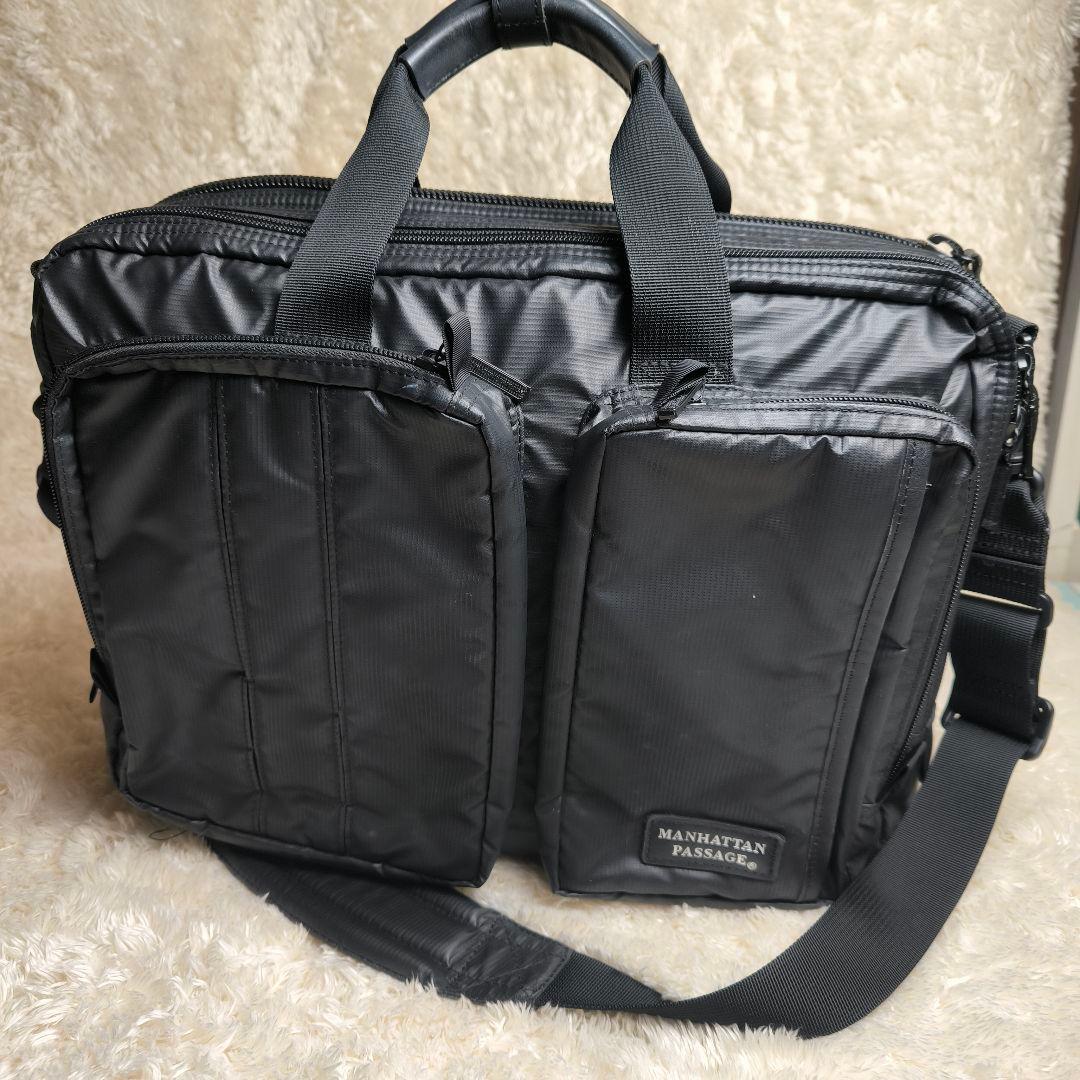 【美品】MANHATTAN PASSAGE 2way ショルダーバッグ ビジネス
