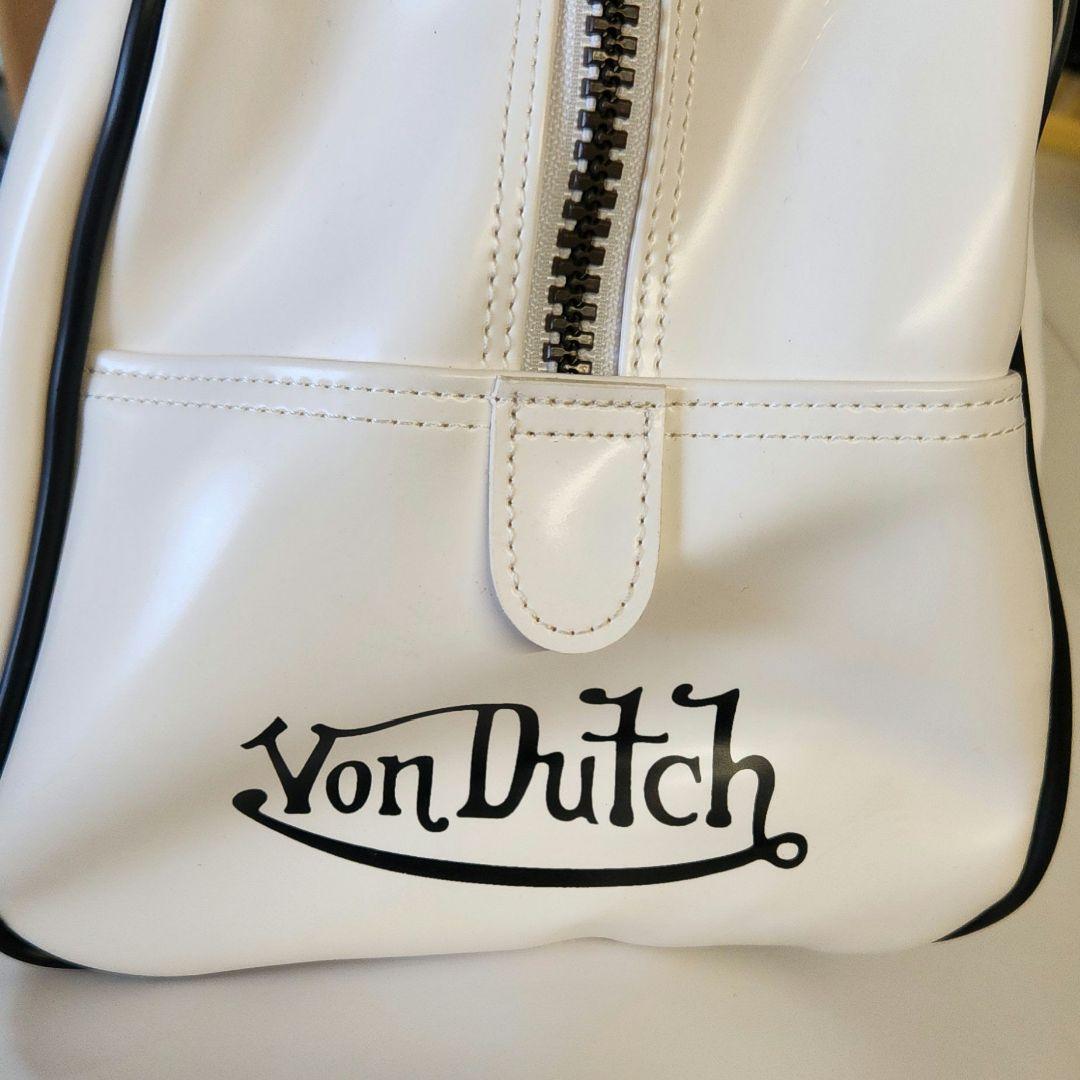 Von Dutch ホワイト ボストンバッグ