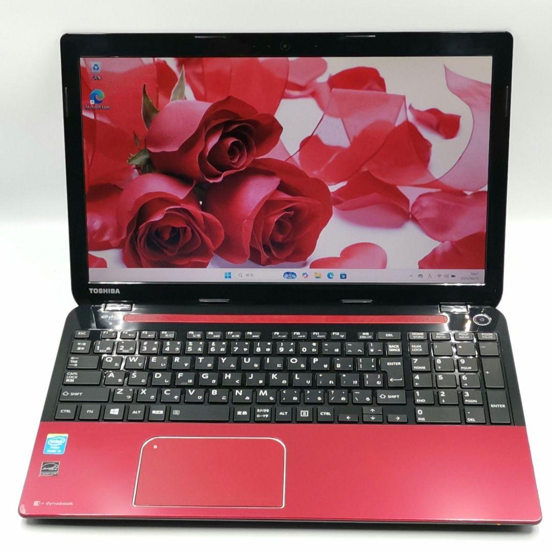 激レアレッド✨ Windows11 ノートパソコン 東芝 カメラ搭載