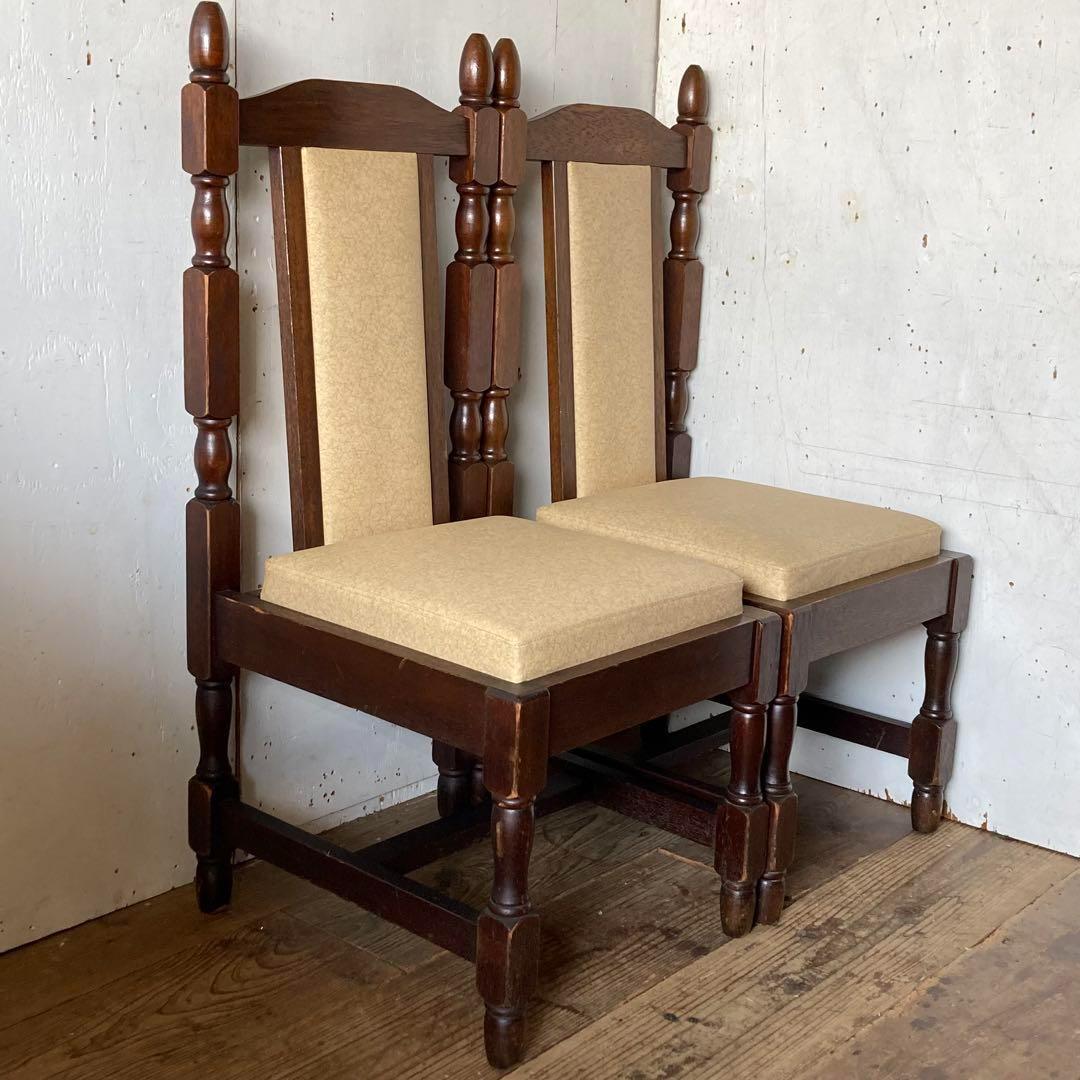 国産ヴィンテージ レトロ喫茶 チェア　木製 アンティーク