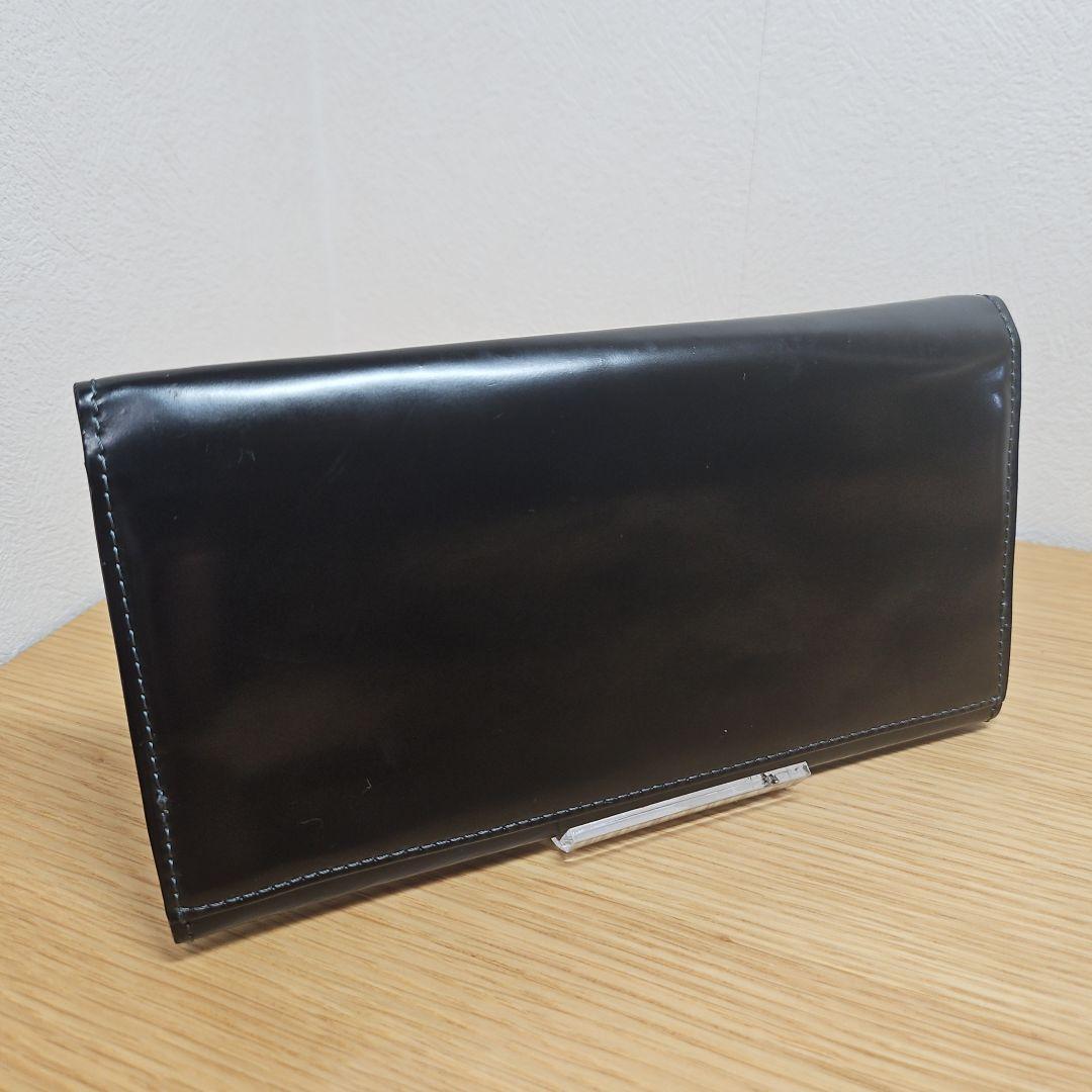 【希少】Paul Smith 長財布 最上級 蝋引き コードバン BLACK